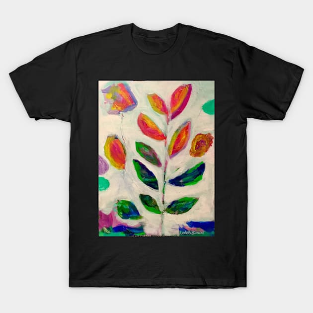 Peeking Petals T-Shirt by Leslie Pino Durant